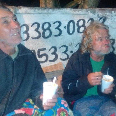 Servimos sopa pro corpo e conversa para alimentar a alma