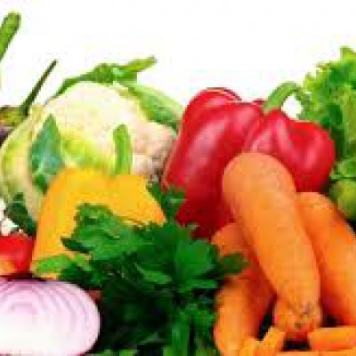 frutas e verduras para a sopa de rua